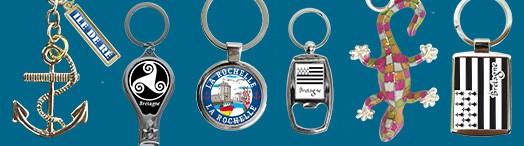 Gamme souvenirs porte clefs