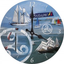 Horloge 30cm en verre