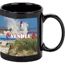 Mug souvenir noir vendee